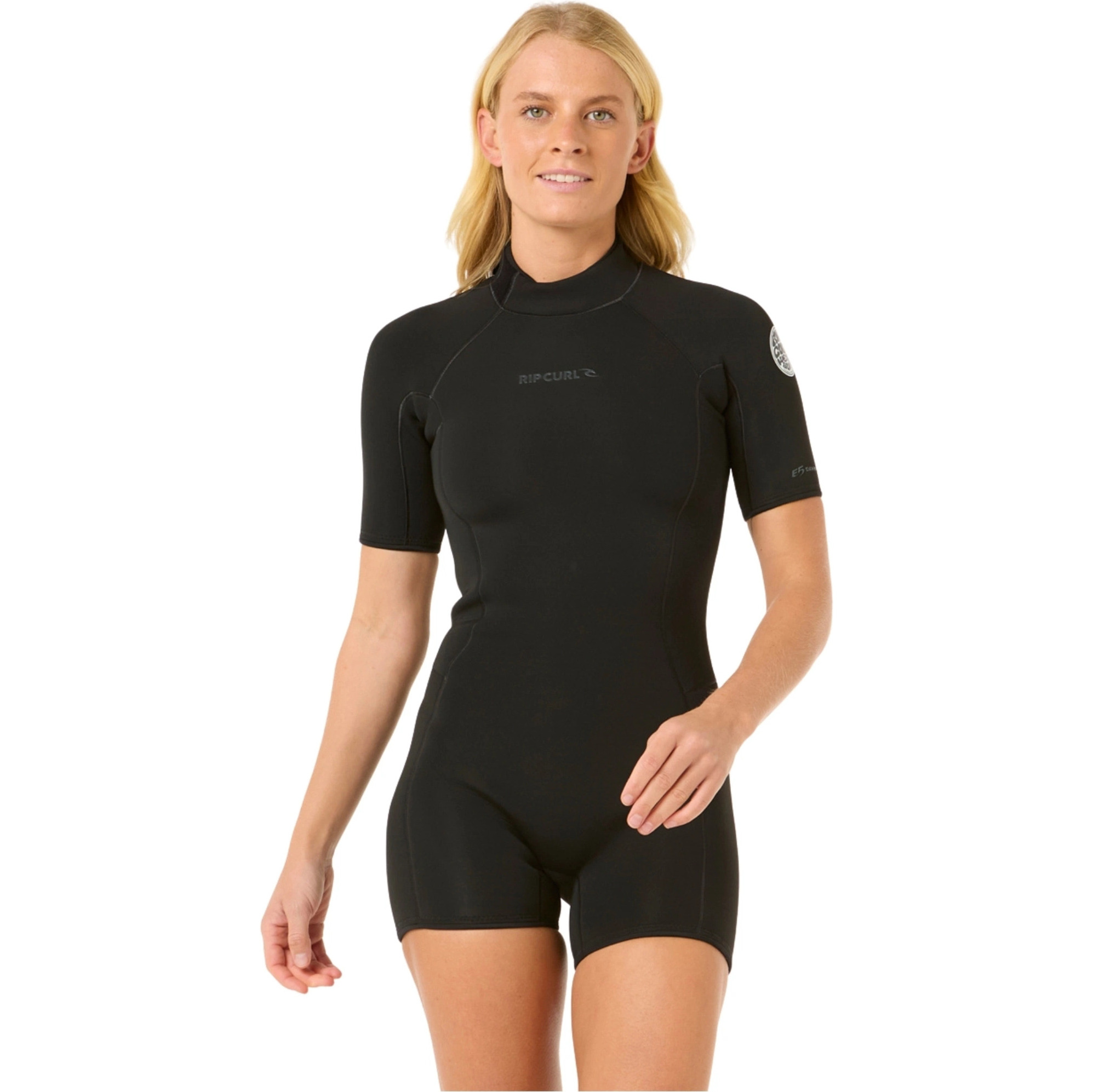 2026 Rip Curl Womens Dawn Patrol 2mm Back Zip Shorty 143WSP - Black